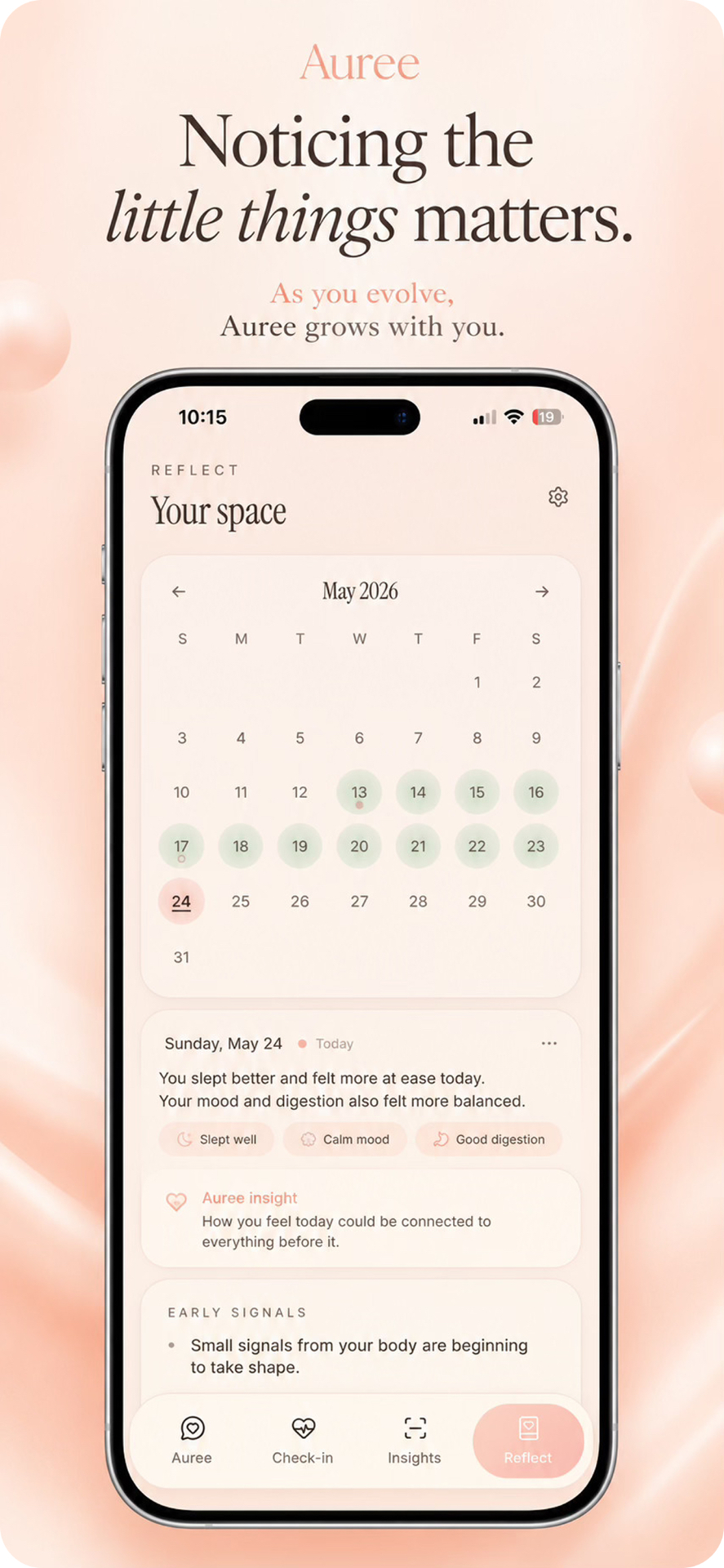 Auree reflection screen